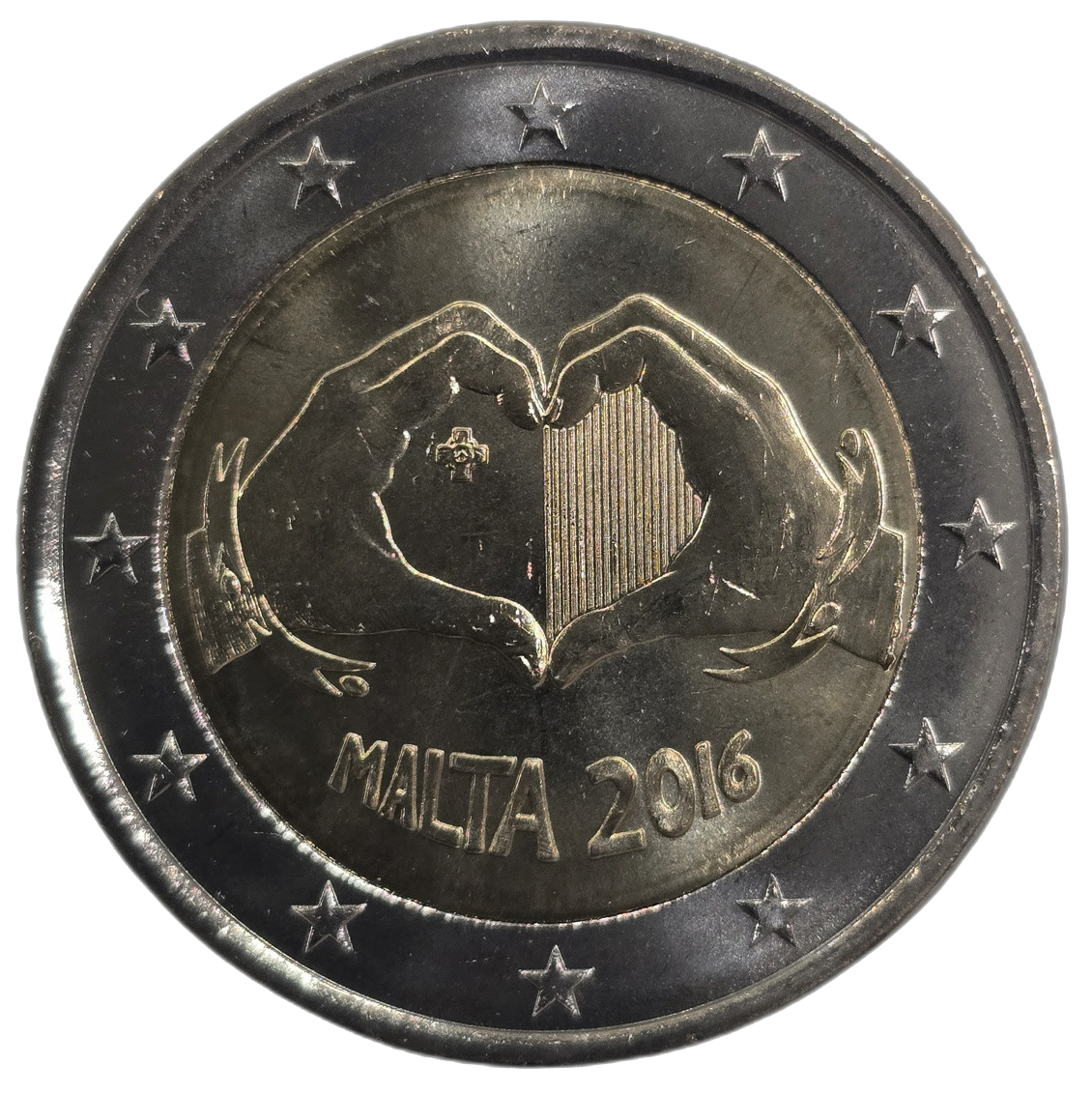 2 euros conmemorativa Los Niños y la Solidaridad, El Amor